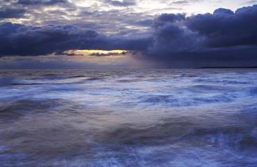 A stormy sea at Gorleston-on-Sea, Norfolk, England, United Kingdom, Europe