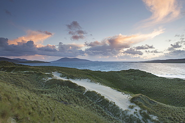 The stunning dunes and beach at Luskentyre, Isle of Harris, Outer Hebrides, Scotland, United Kingdom, Europe