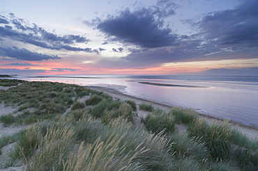 A view of Holkham Bay, Norfolk, England, United Kingdom, Europe