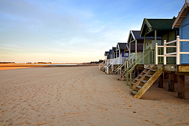 A spring evening at Wells next the Sea, Norfolk, England, United Kingdom, Europe