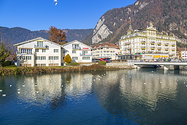 Interlaken, Jungfrau region, Bernese Oberland, Swiss Alps, Switzerland, Europe