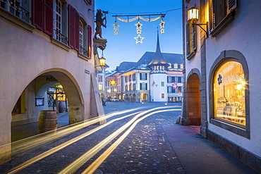 Rathausplatz, Thun, Jungfrau region, Bernese Oberland, Swiss Alps, Switzerland, Europe