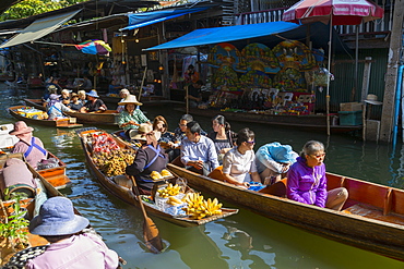 Damnoen Saduak Floating Markets, Bangkok, Thailand, Southeast Asia, Asia