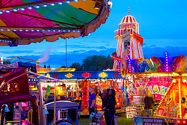 Helter Skelter, Goose Fair, Nottingham, Nottinghamshire, England, United Kingdom, Europe