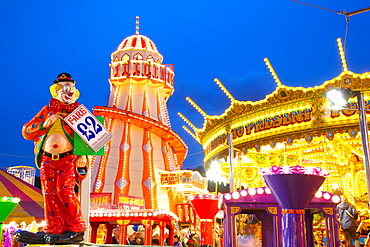 Helter Skelter, Goose Fair, Nottingham, Nottinghamshire, England, United Kingdom, Europe