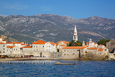 View of Old Town, Budva, Montenegro, Europe