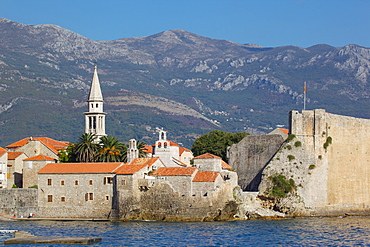 View of Old Town, Budva, Montenegro, Europe