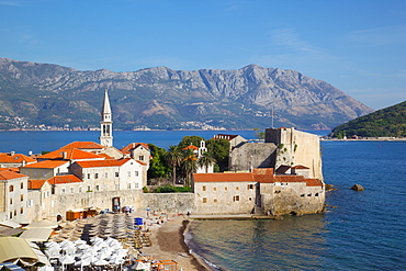 View of Old Town, Budva, Montenegro, Europe