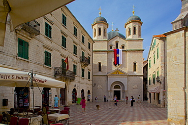 St. Nicholas Church, Luke Square, Old Town, UNESCO World Heritage Site, Kotor, Montenegro, Europe