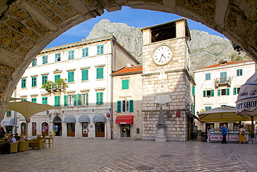 Old Town Clock Tower, Old Town, UNESCO World Heritage Site, Kotor, Montenegro, Europe