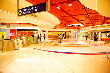 Metro Station, Dubai, United Arab Emirates, Middle East