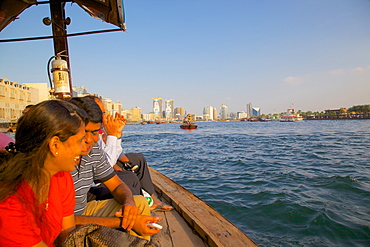 Water taxi, The Creek, Dubai, United Arab Emirates, Middle East