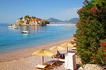 Sveti Stefan, Budva Bay, The Budva Riviera, Montenegro, Europe