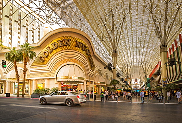 The Golden Nugget in the Fremont Street Experience, Downtown, Las Vegas, Nevada, United States of America, North America