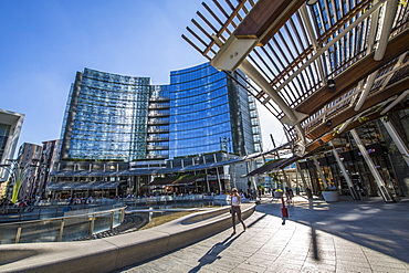 View of buildings in Piazza Gae Aulenti, Milan, Lombardy, Italy, Europe