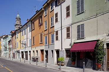 Colourful architecture, Parma, Emilia Romagna, Italy, Europe