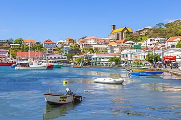 View over the Carenage of St. George's, Grenada, Windward Islands, West Indies, Caribbean, Central America