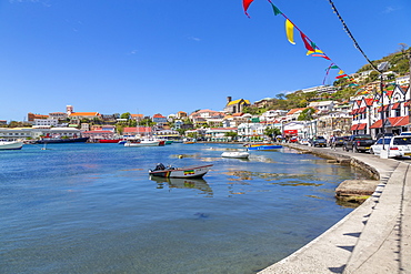 View over the Carenage of St. George's, Grenada, Windward Islands, West Indies, Caribbean, Central America