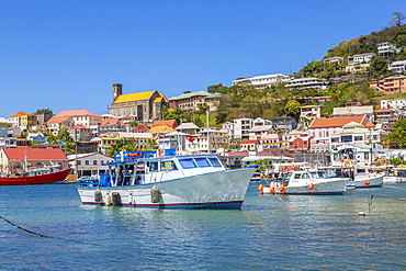 View over the Carenage of St. George's, Grenada, Windward Islands, West Indies, Caribbean, Central America