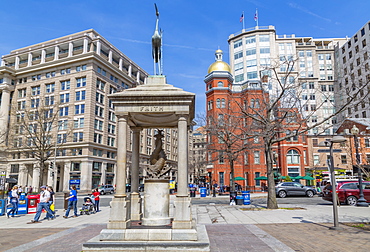 View of John Marshall Park on Pennsylvania Avenue, Washington D.C., United States of America, North America