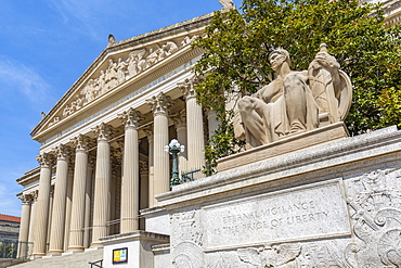 View of National Gallery of Art on Pennsylvania Avenue, Washington D.C., United States of America, North America