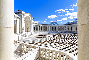 View of Memorial Amphitheatre in Arlington National Cemetery, Washington D.C., United States of America, North America