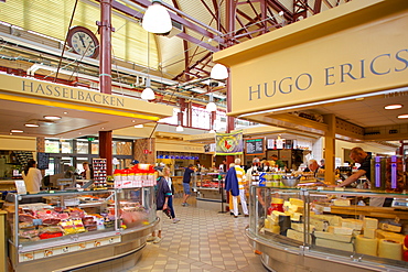 Saluhallen, Market Hall interior, Gothenburg, Sweden, Scandinavia, Europe