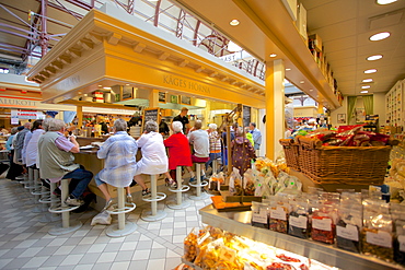 Saluhallen, Market Hall interior, Gothenburg, Sweden, Scandinavia, Europe