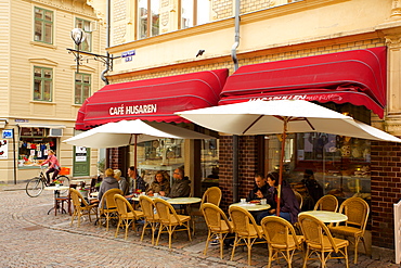 Cafe exterior, Haga District, Gothenburg, Sweden, Scandinavia, Europe