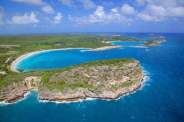 View of Willoughby Bay toward Hudson Point, Antigua, Leeward Islands, West Indies, Caribbean, Central America