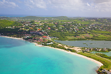 View of Dickinson Bay and Beach, Antigua, Leeward Islands, West Indies, Caribbean, Central America