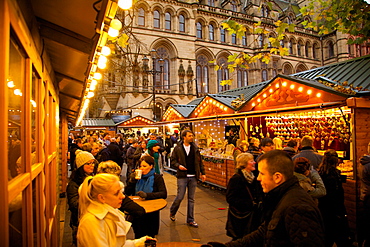 Christmas Market, Albert Square, Manchester, England, United Kingdom, Europe