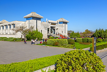 View of entrance to Terracotta Warriors Tomb Museum, Xi'an, Shaanxi Province, People's Republic of China, Asia