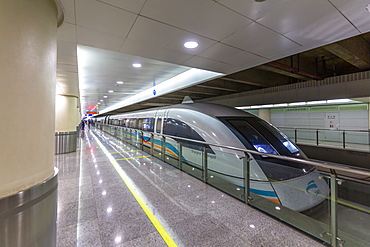 Shanghai Transrapid train, Fastest Train in the World, Shanghai, China, Asia