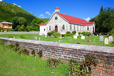 St. Paul's Anglican Church near St. Johns, Antigua, Leeward Islands, West Indies, Caribbean, Central America