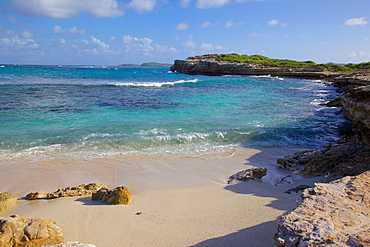 Beach near Devil's Bridge, St. Peter, Antigua, Leeward Islands, West Indies, Caribbean, Central America