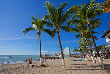 Beach scene, Puerto Vallarta, Jalisco, Mexico, North America