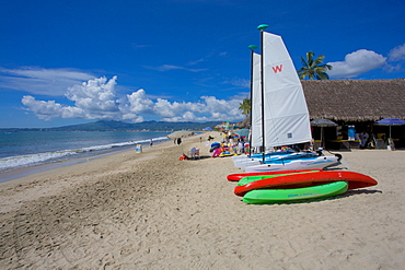 Beach scene, Nuevo Vallarta, Nayarit, Mexico, North America