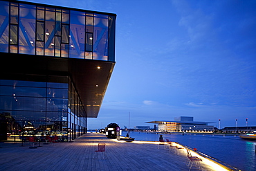 The Play House at dusk, Copenhagen, Denmark, Scandinavia, Europe