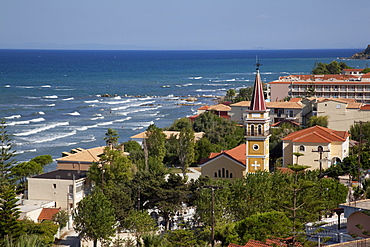 View over town, Argassi, Zante, Ionian Islands, Greek Islands, Greece, Europe