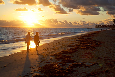 Bavaro Beach at sunrise, Punta Cana, Dominican Republic, West Indies, Caribbean, Central America