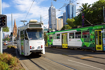 City trams, Melbourne, Victoria, Australia, Pacific