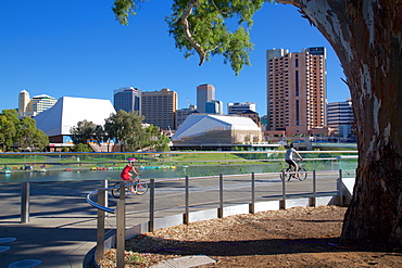 View of City from Adelaide Oval, Adelaide, South Australia, Oceania