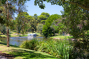 River Torrens and 'Popeye' boat, Adelaide, South Australia, Oceania