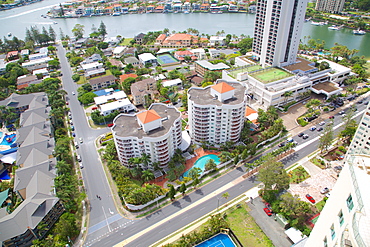 Surfers Paradise, Arial View, Gold Coast, Queensland, Australia, Oceania