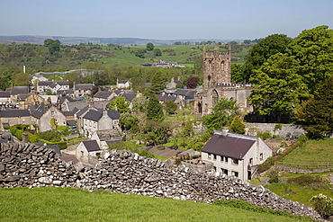 Hartington Village and church, Peak District, Derbyshire, England, United Kingdom, Europe