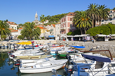 Harbour Boats, Hvar, Hvar Island, Dalmatia, Croatia, Europe