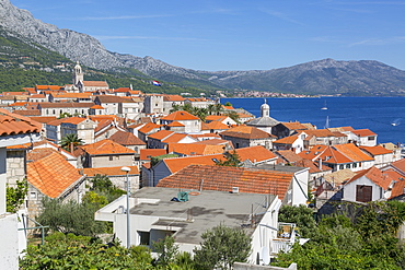 View of Korcula Town, Korcula, Dalmatia, Croatia, Europe