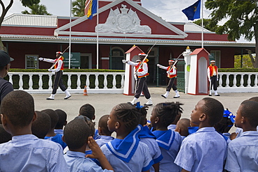 Changing of the Guard, The Garrison, Bridgetown, Christ Church, Barbados, West Indies, Caribbean, Central America