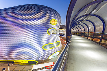 Bullring and Selfridges at dusk, Birmingham, West Midlands, England, United Kingdom, Europe